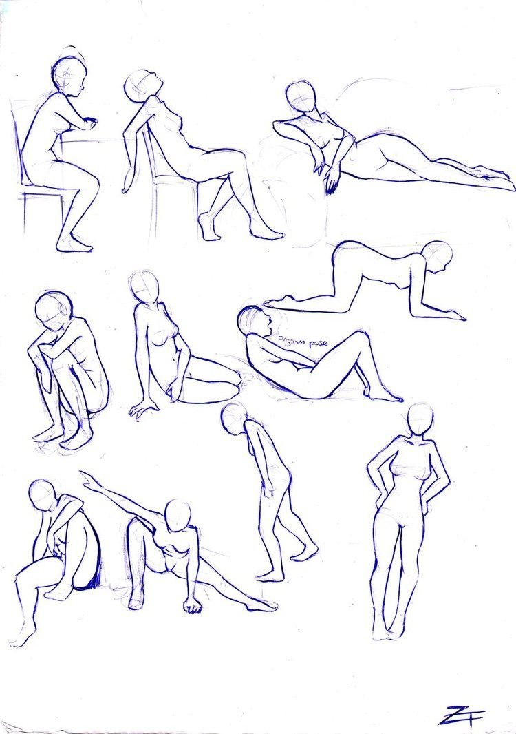 Sleeping poses for drawing