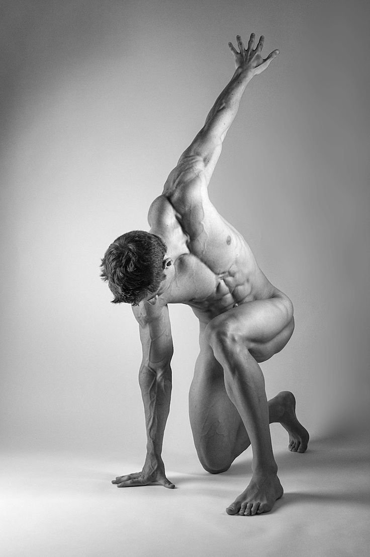 Naked female posing