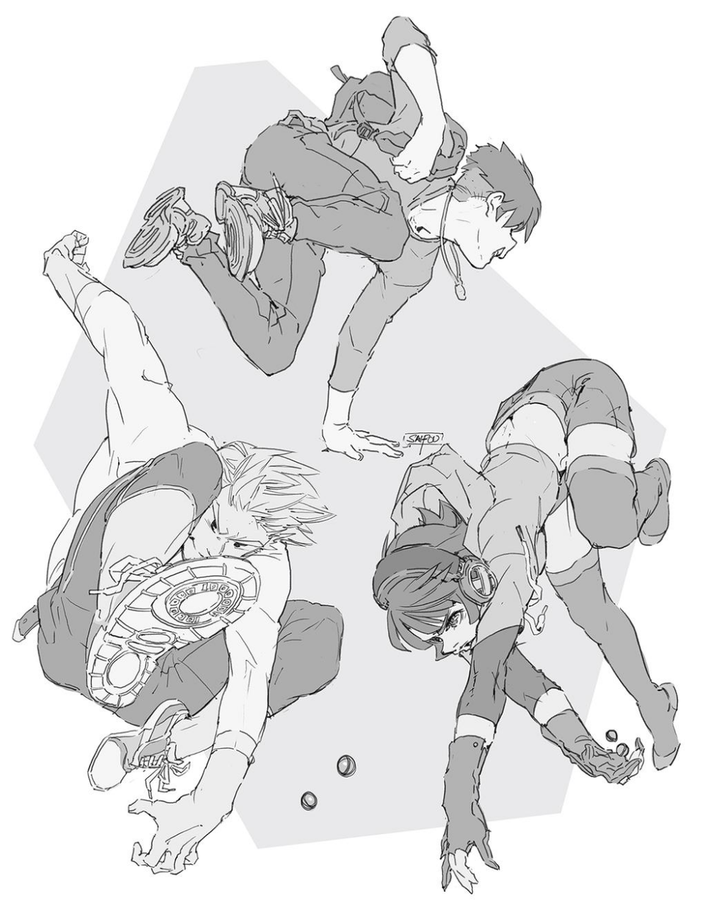 Pose for drawing echchi