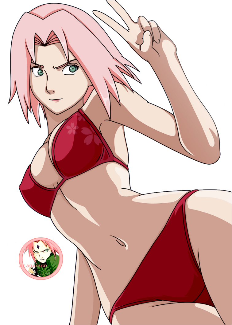 Sakura Haruno in a hot source