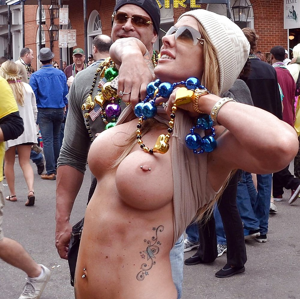 Breasts fell in public