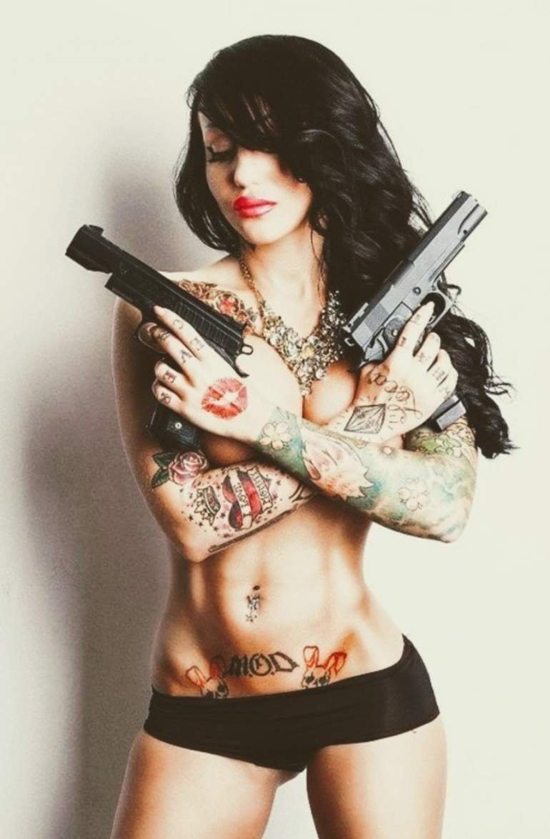 The action of the girl