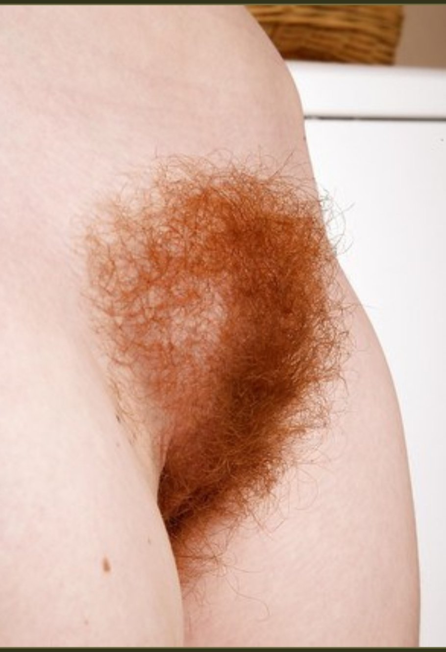 Beautiful unshaven red vagina