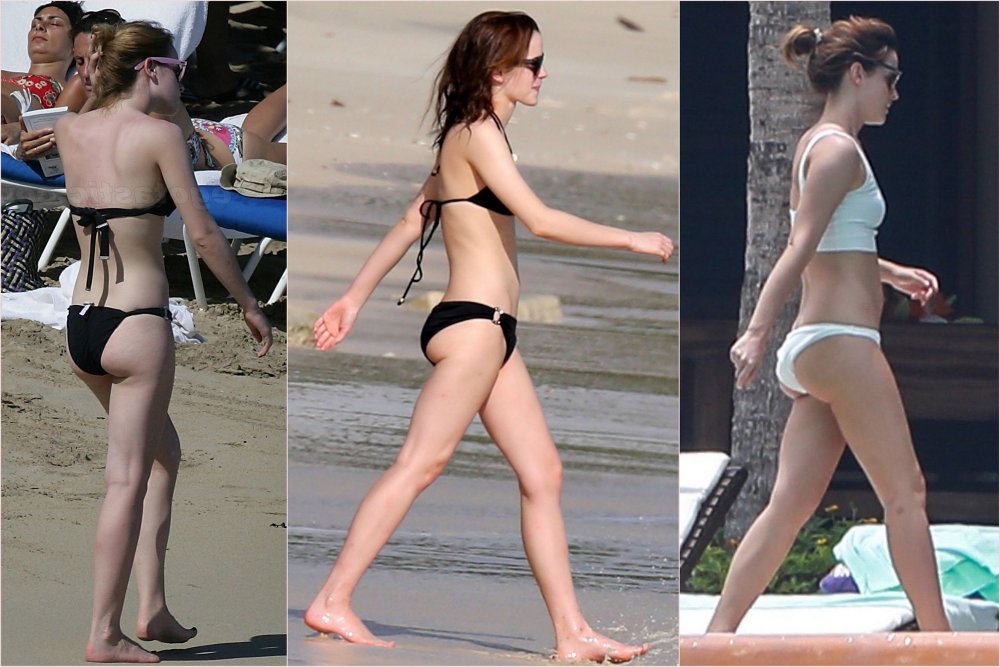 Emma Watson in a swimsuit 2020 in Italy