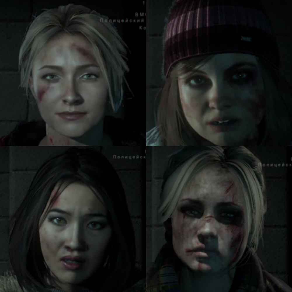 Until dawn characters Characteristic