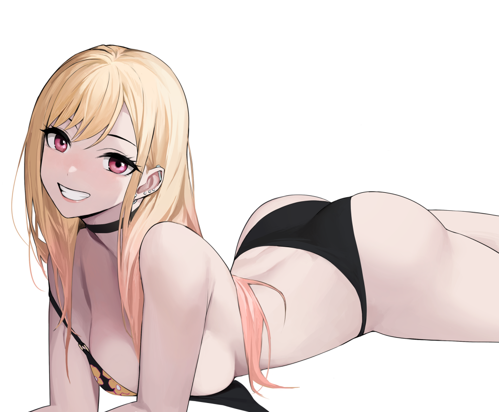 Marin Kitagawa in the underwear of anime