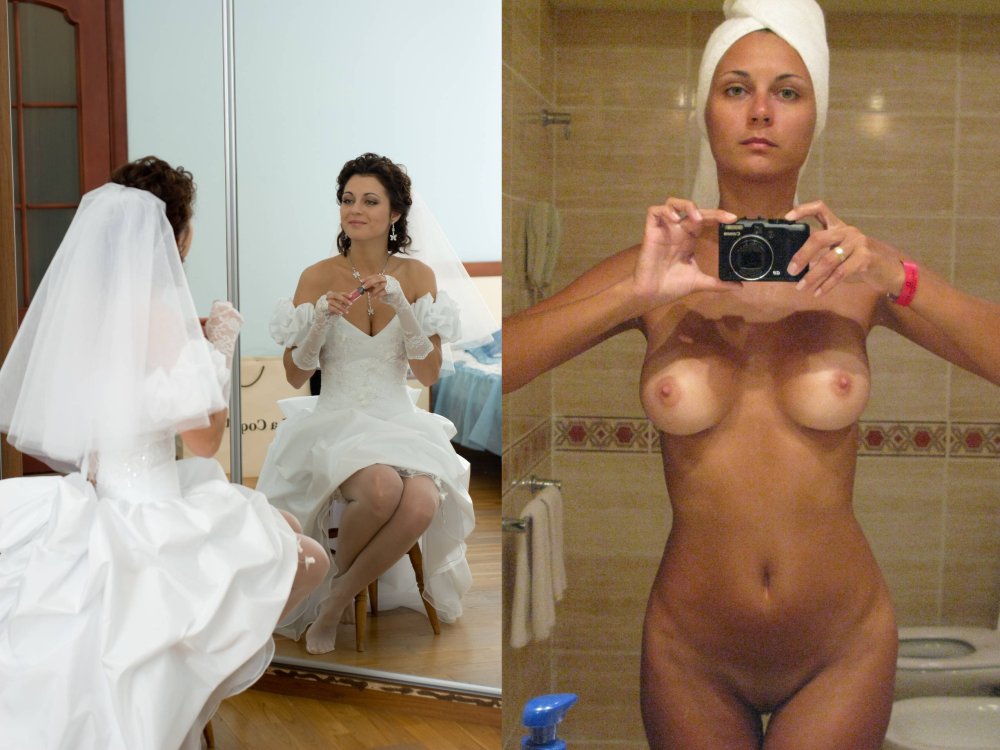 Naked brides in clothes and without