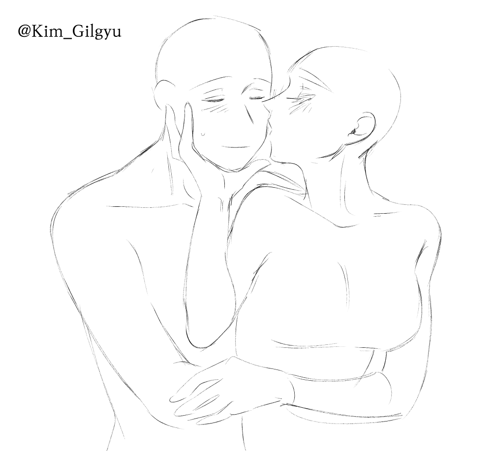 Pairs of pose for drawing kibbitzer