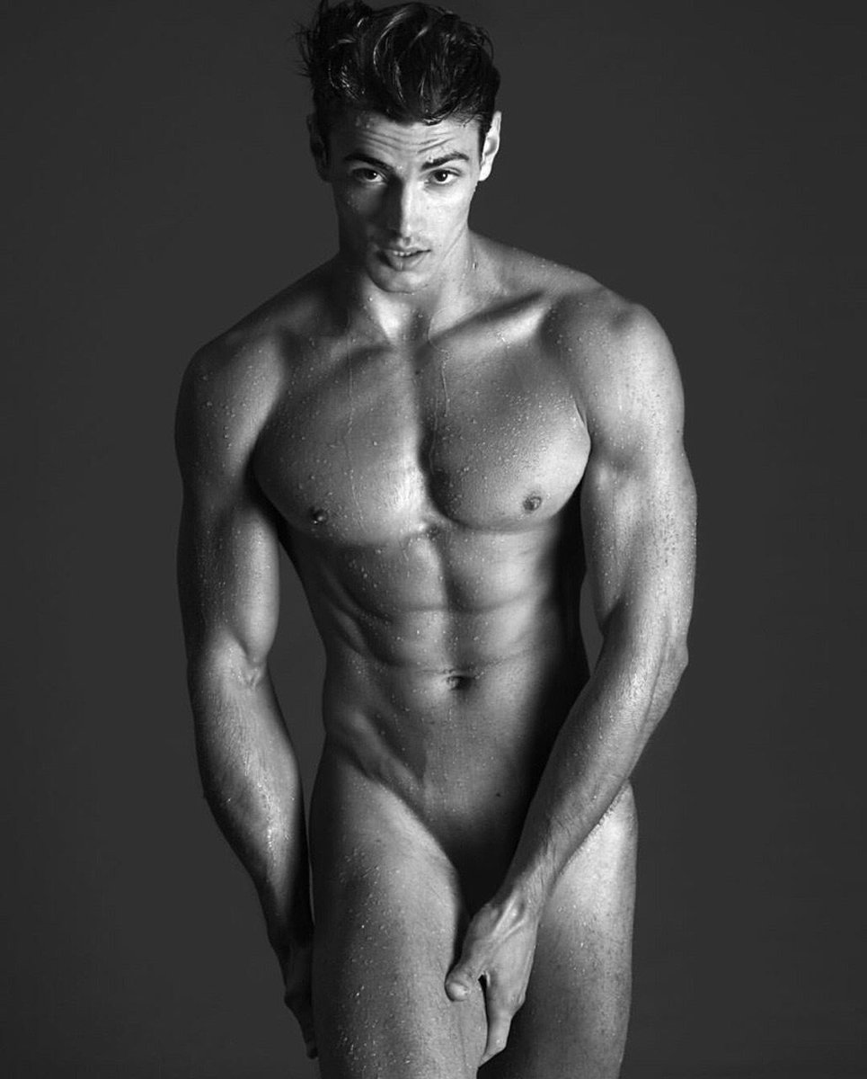 Naked men with small