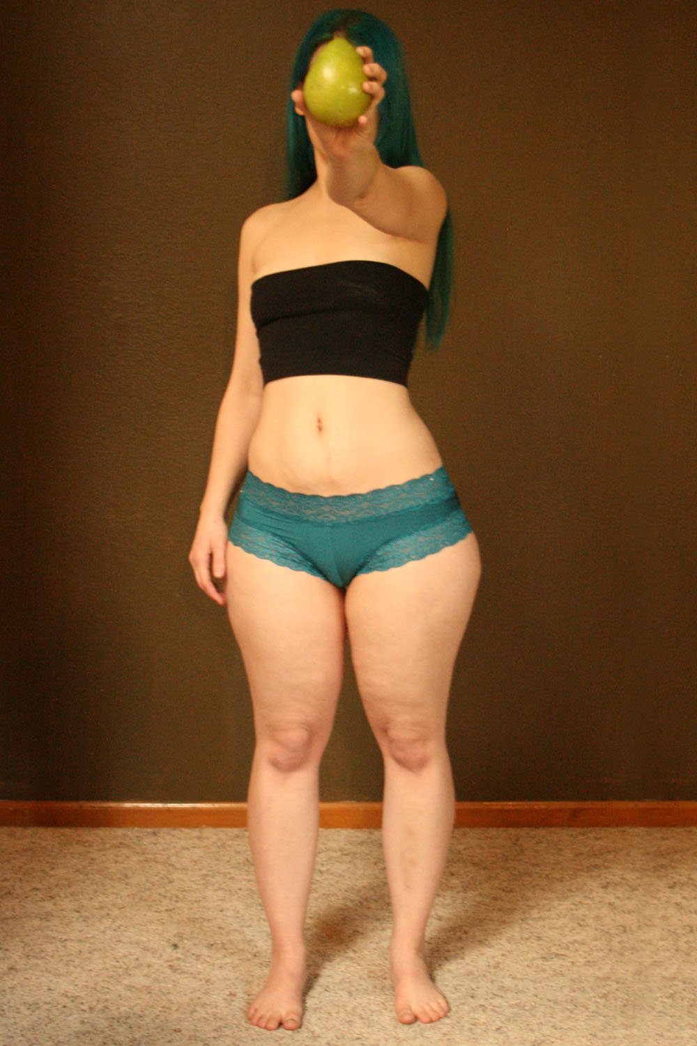 Fat girls with a pear figure