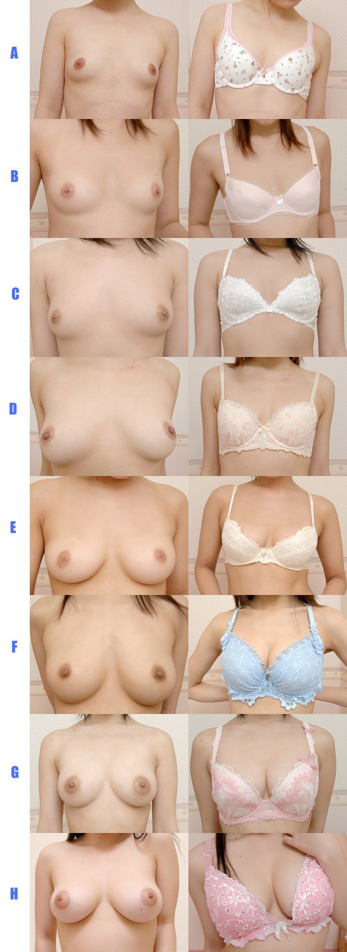 Breast shape of a pear in porn actresses
