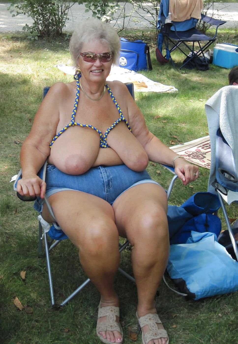 Large old women with big breasts