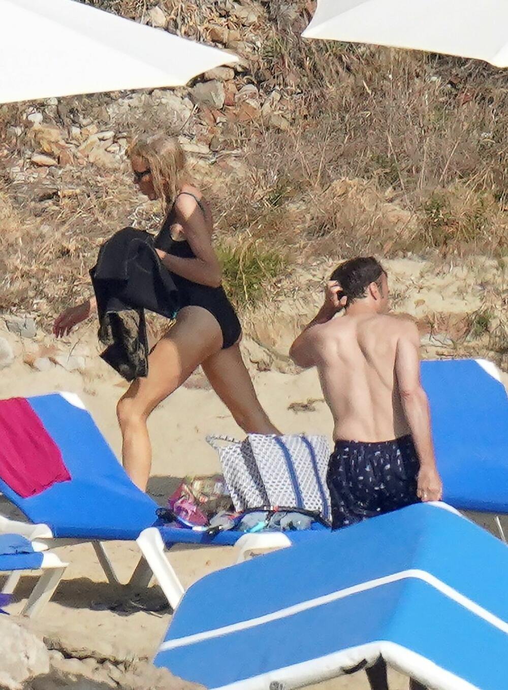 Brigitte Macron in a swimsuit