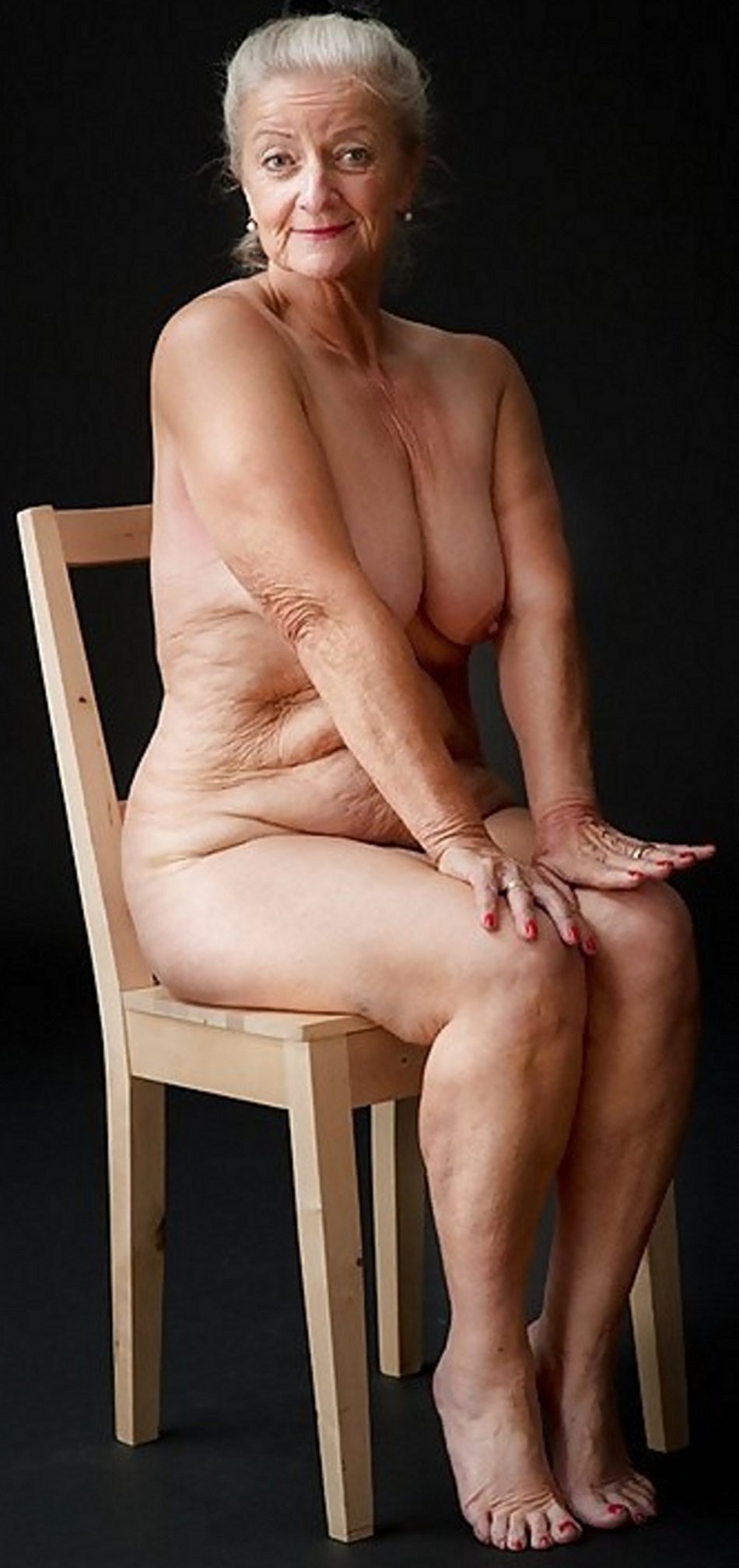 Beautiful naked old women