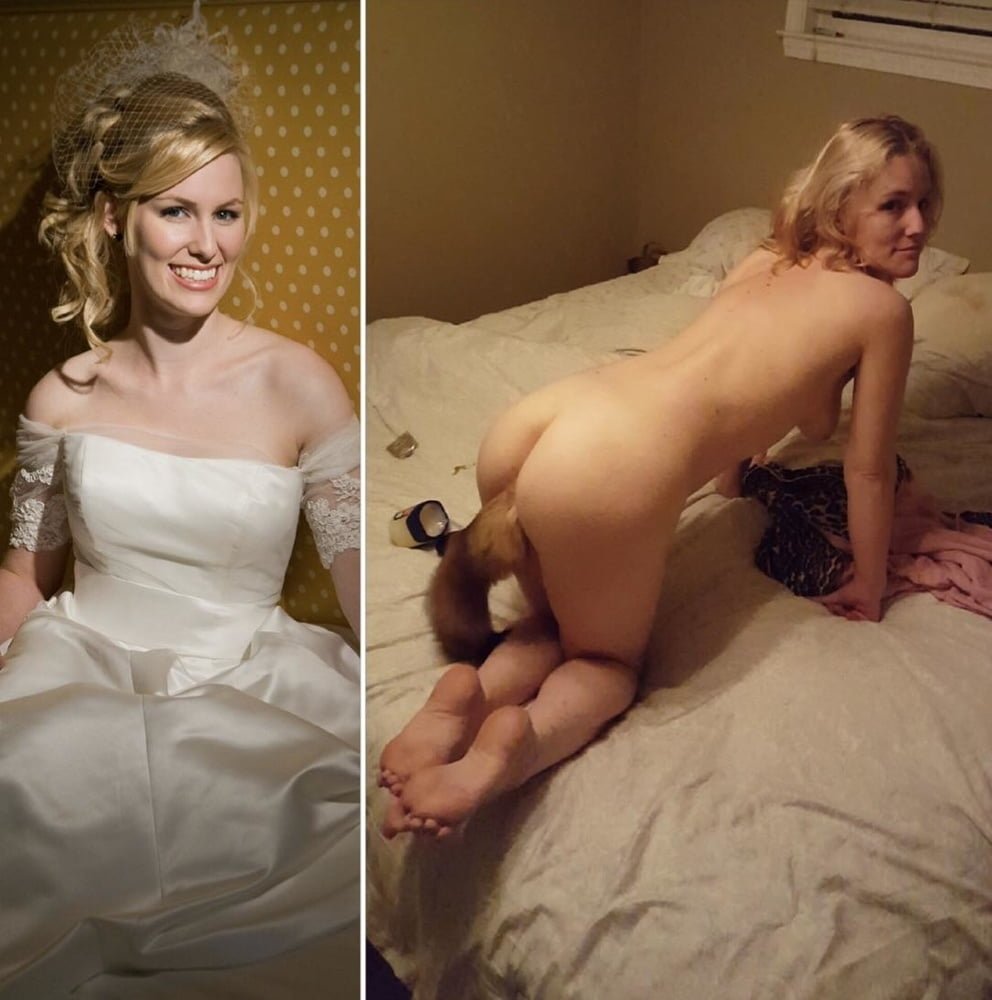 Naked brides after the wedding