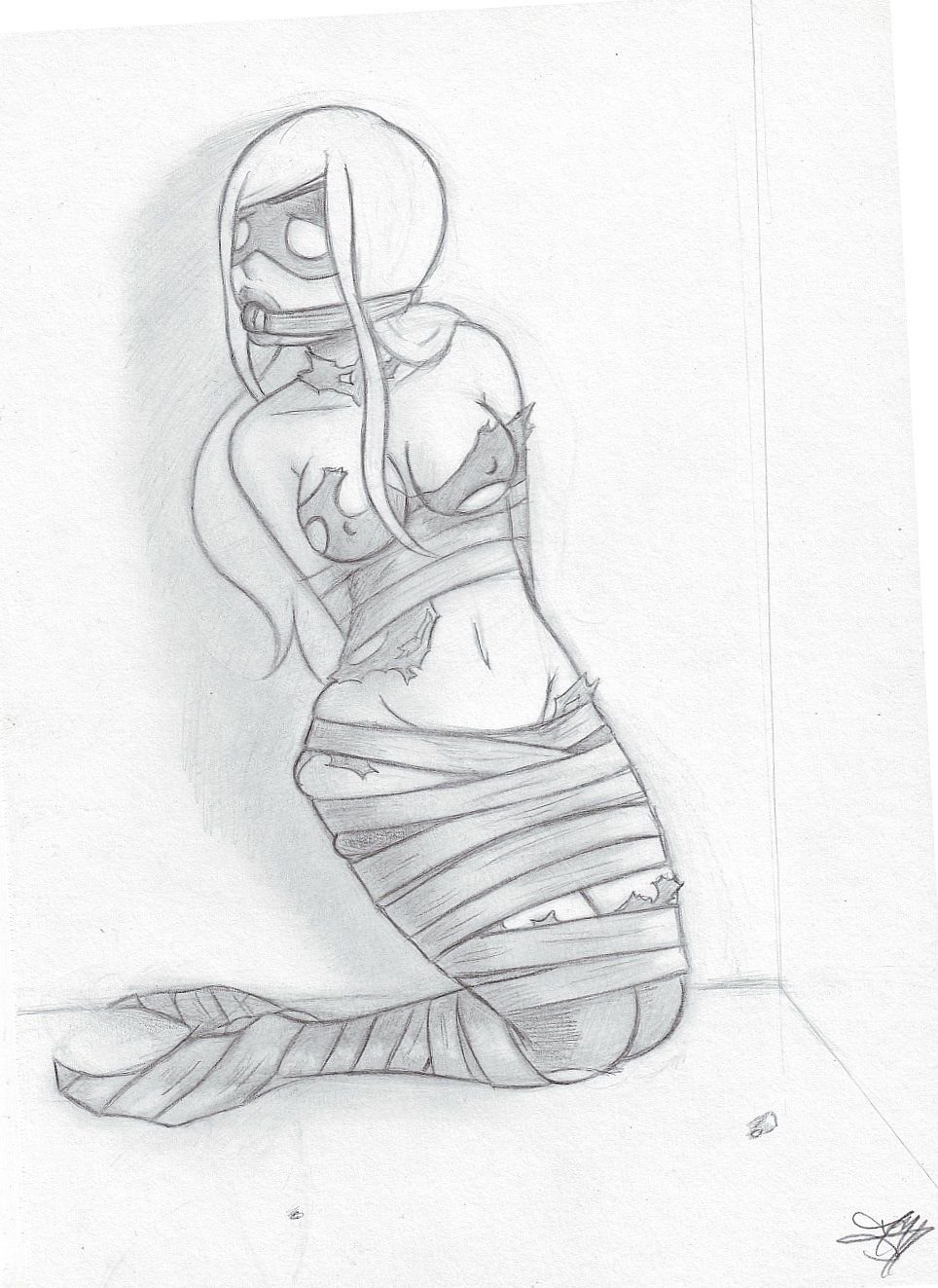 Binding the drawing