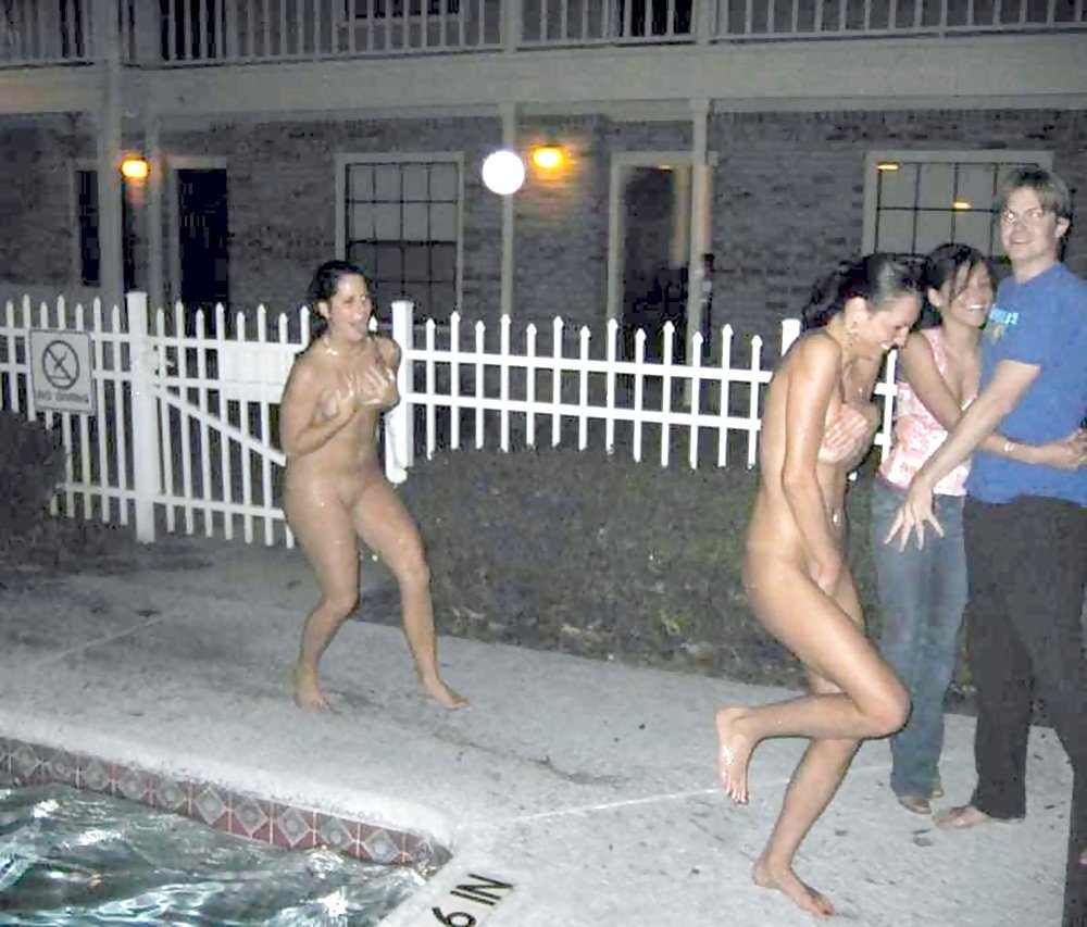 Towel Pulled Off Embarrassed Naked Female GIF