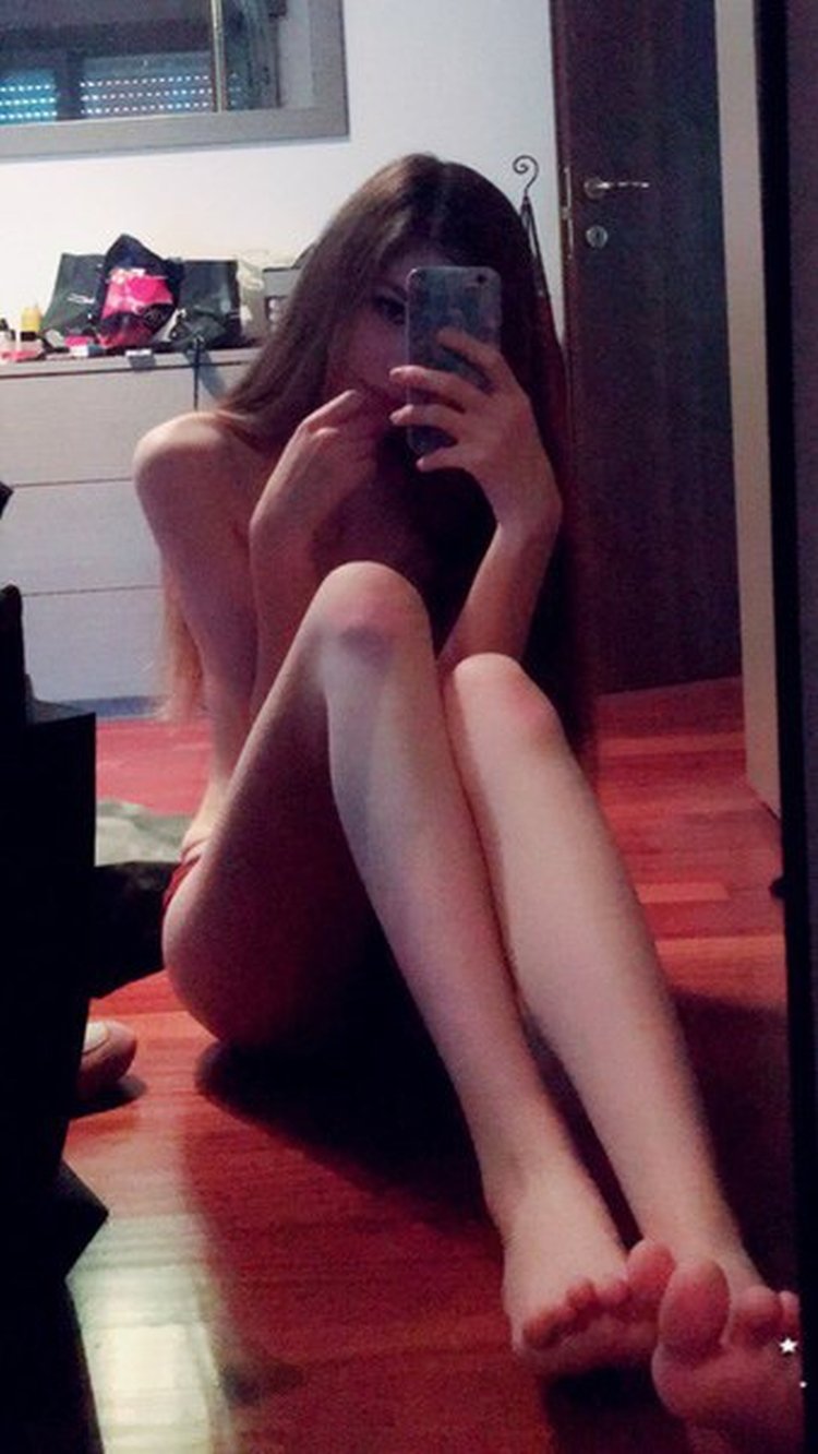 Karina Johnson in a dress