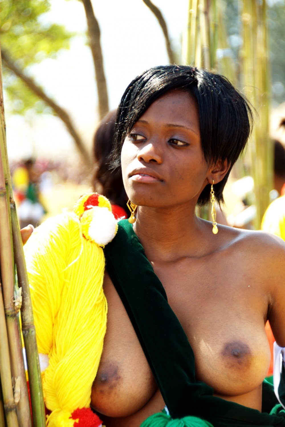Naked African from the tribe