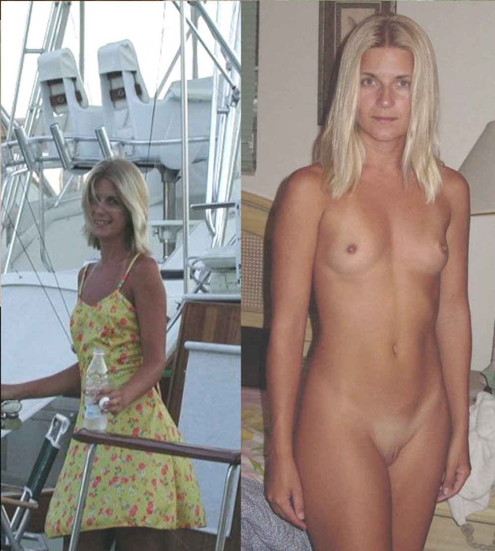 Dressed and Nude women shaved