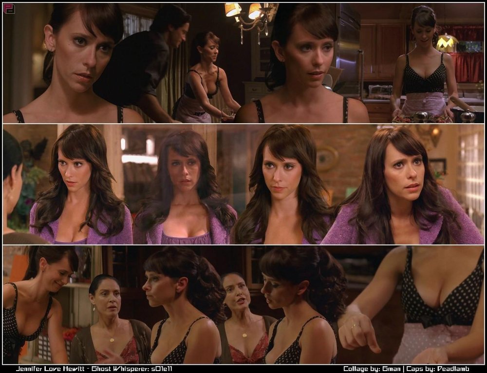 Naked actress talking with ghosts