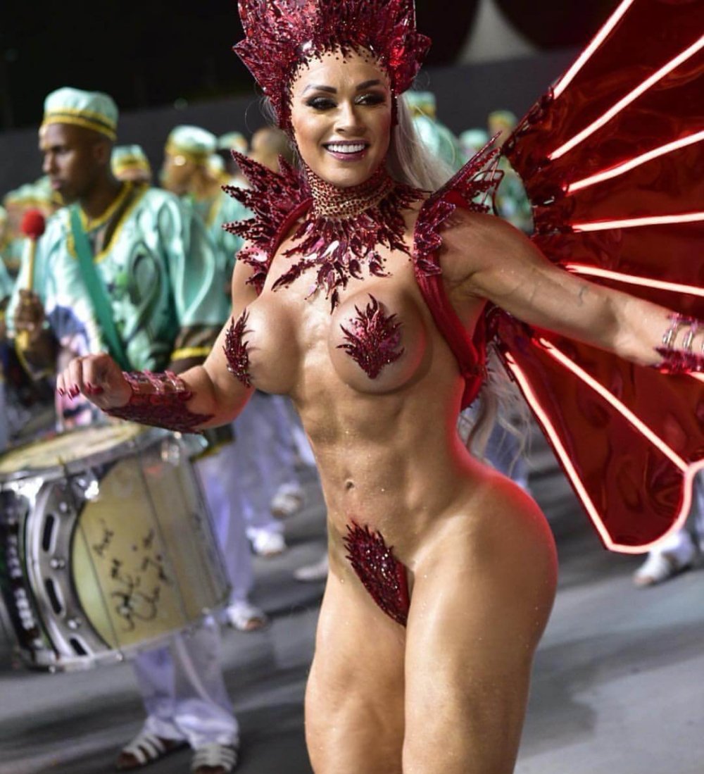 Brazilian carnival in Rio de Janeiro costumes