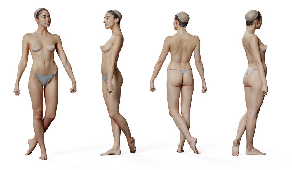 Beautiful naked female body
