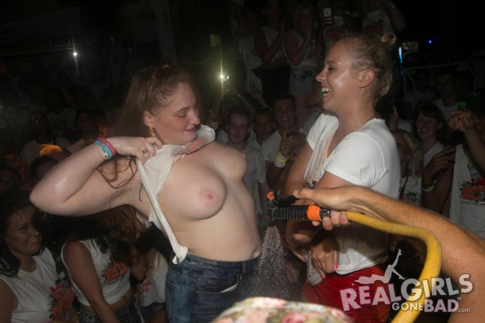 Parties with naked chicks