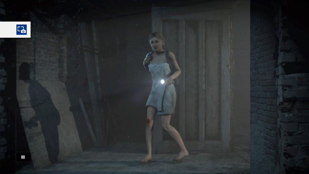 Until Dawn Sam without a towel