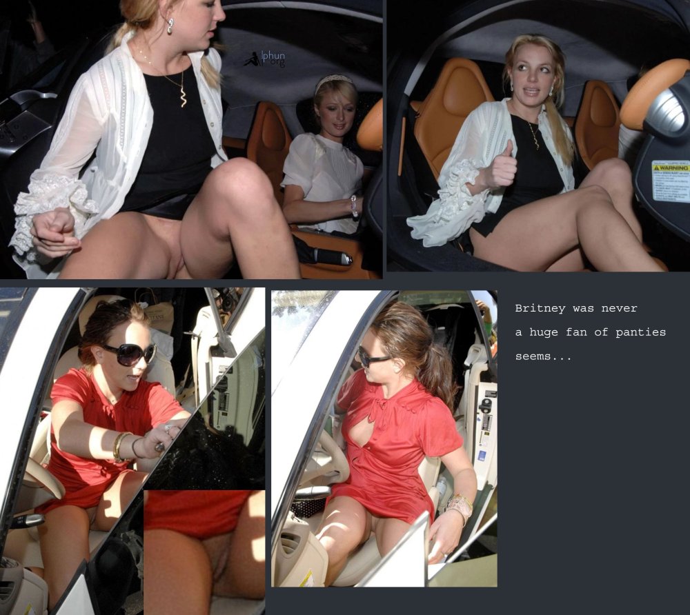 Britney Spears without panties