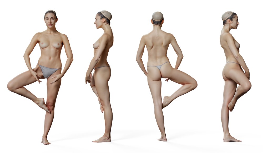 Anatomical flaws of the body of nude