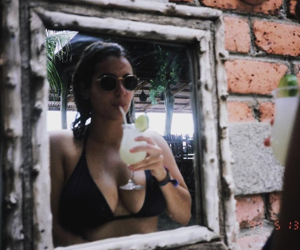 Alanna Masterson in a swimsuit