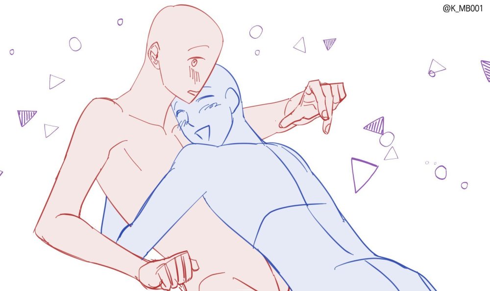 Pose for drawing couples