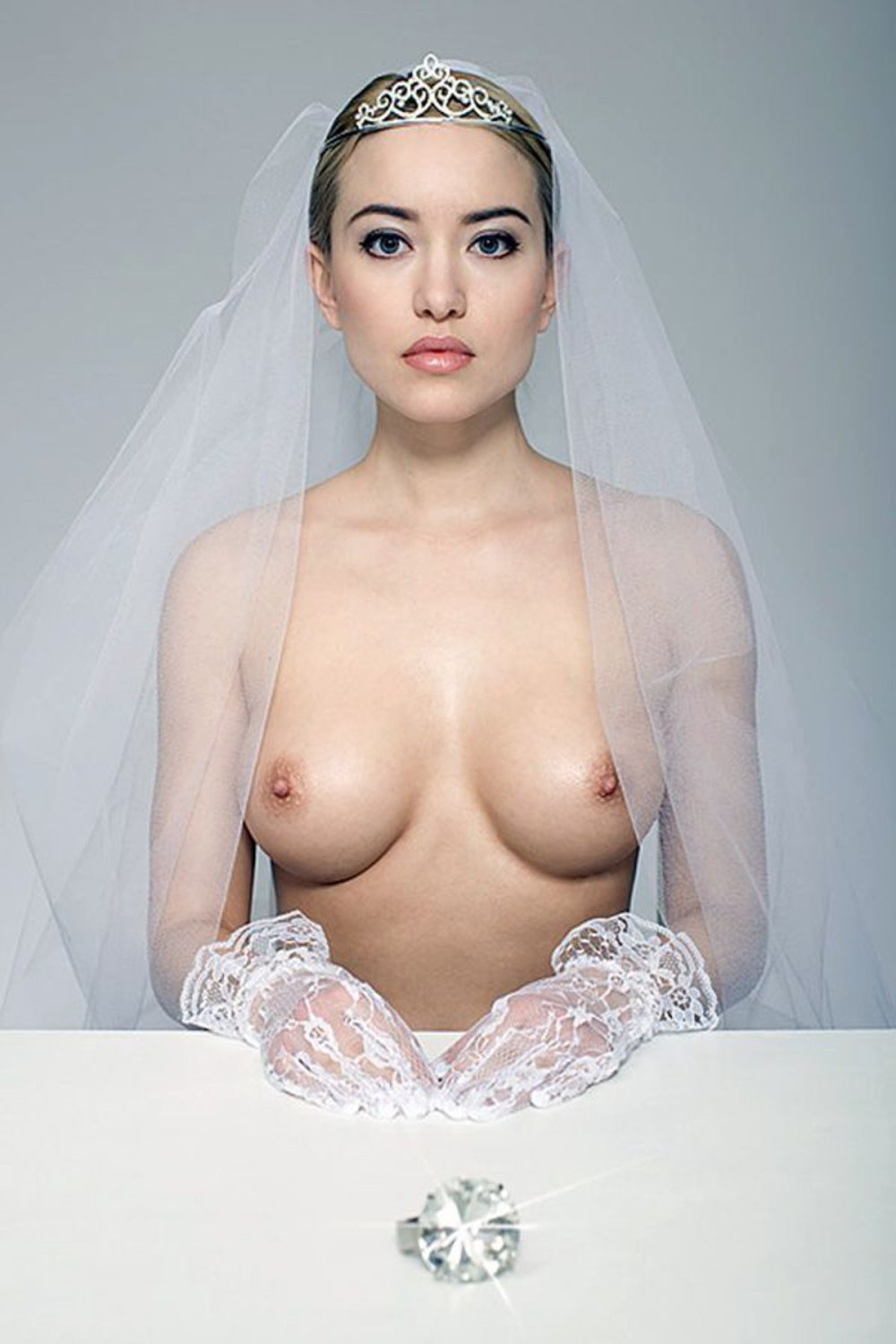 Bride with big tits