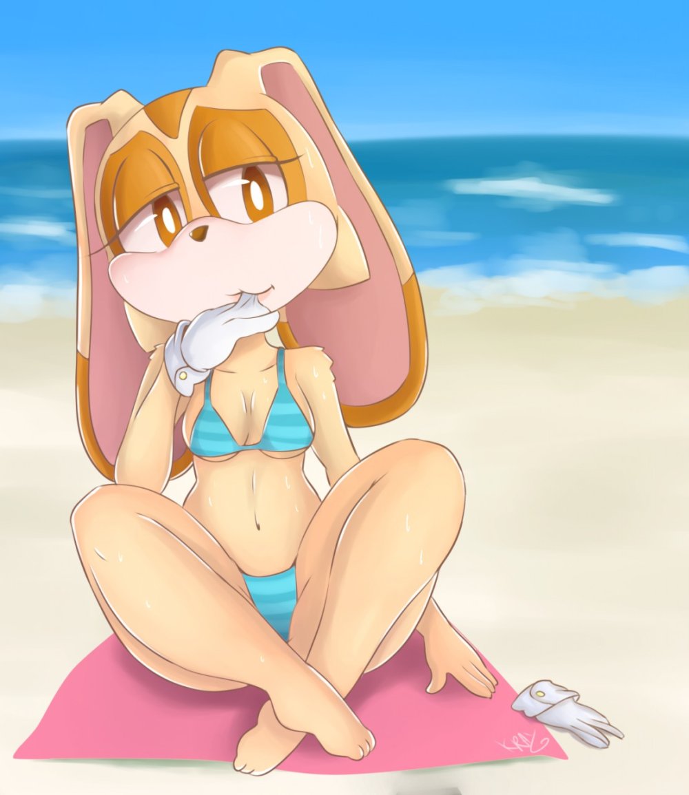 Cream The Rabbit Diaper