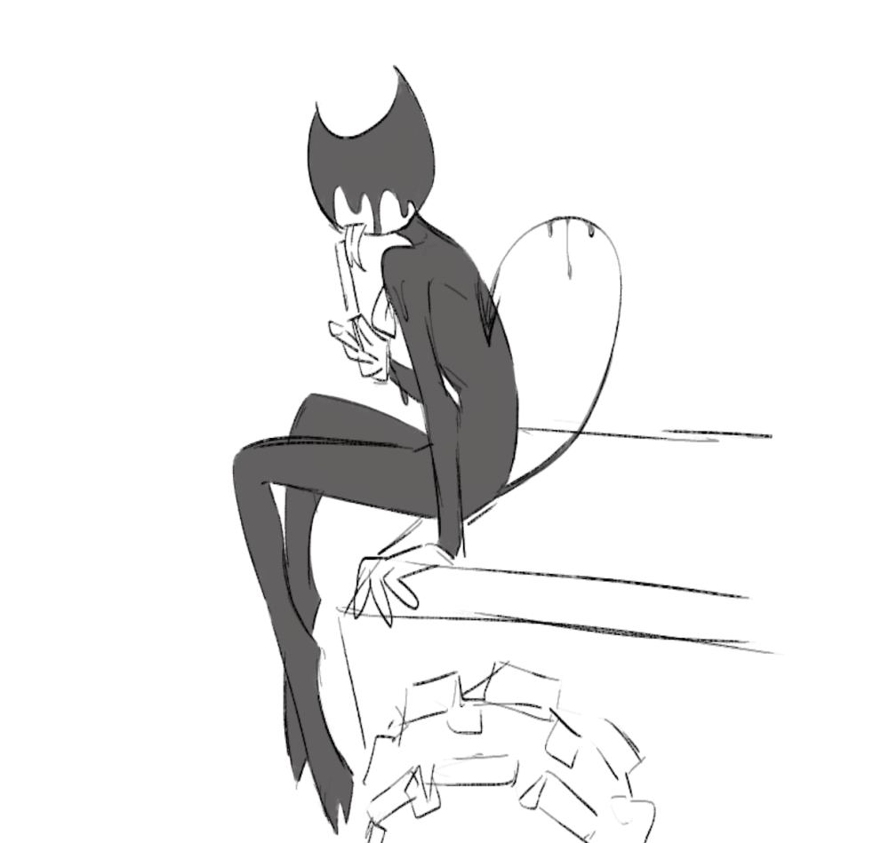 Batim ink demon and Henry