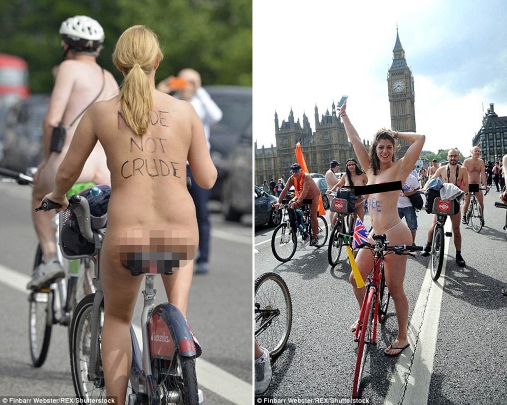 Naked marathoners of women