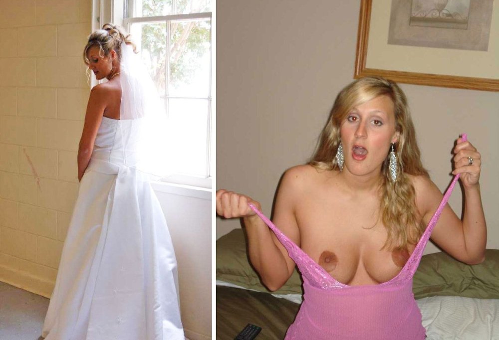 The bride was naked at the wedding