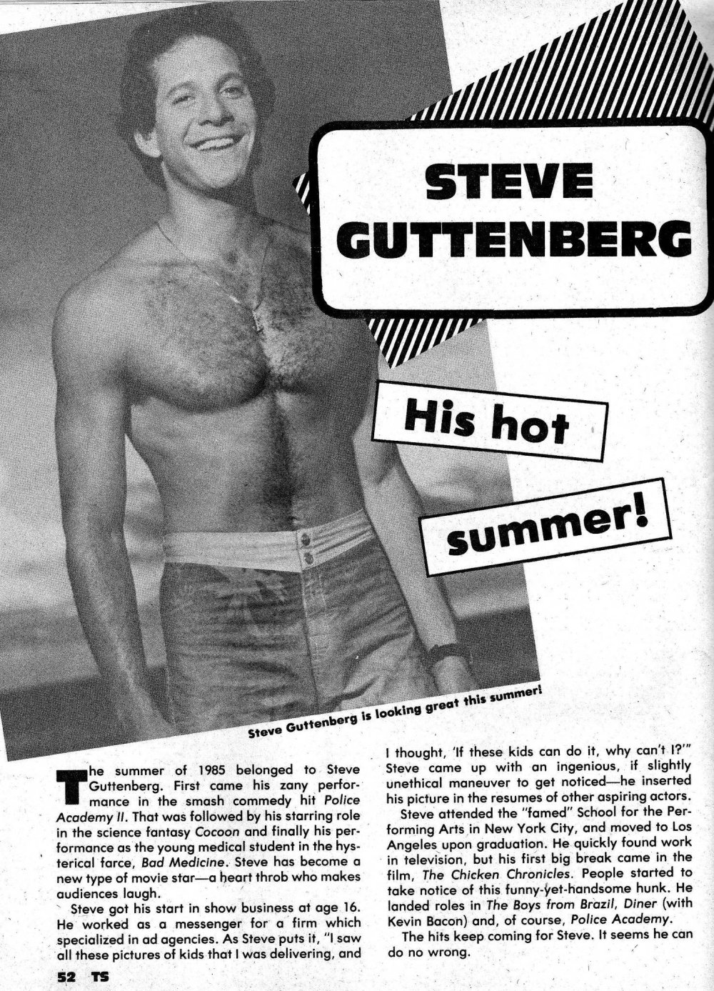 Steve Guttenberg and Mickey Rourke