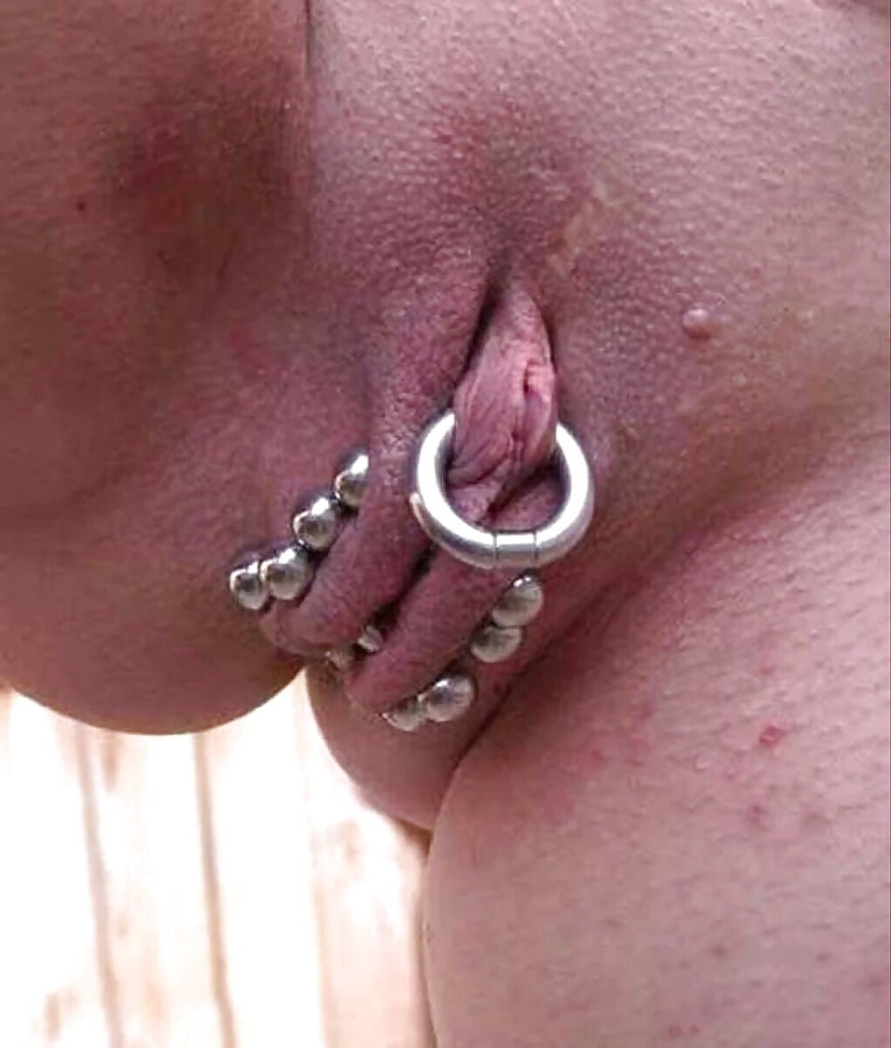 Girls with clitoris piercing