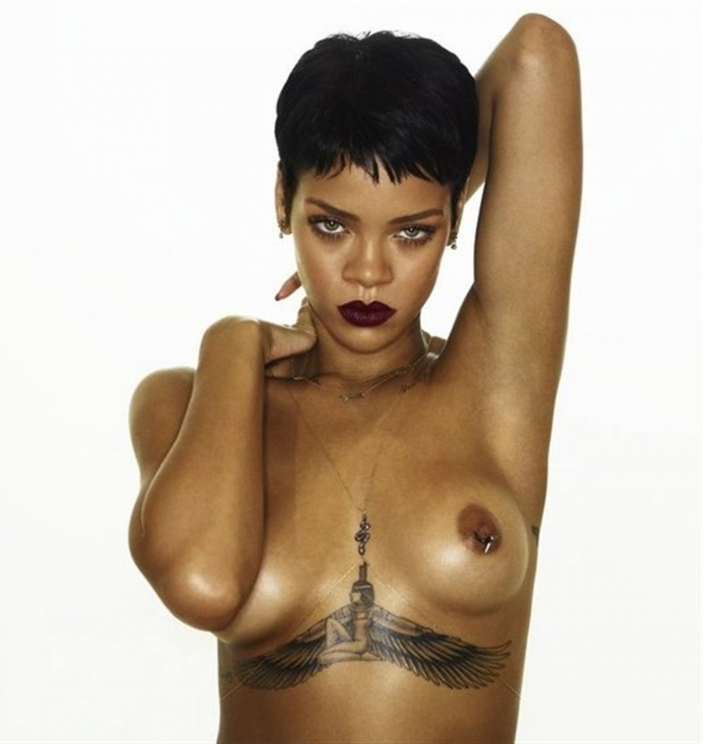Rihanna naked photo shoots