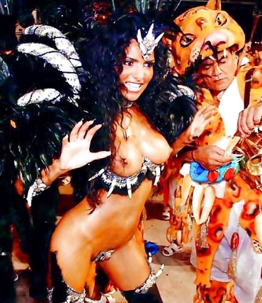 Girls on the carnival in Rio de Janeiro