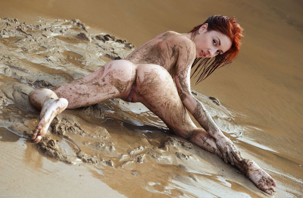 Naked dirty in the desert
