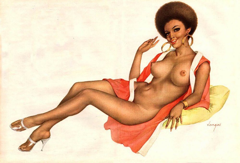 Modern naked pin-up