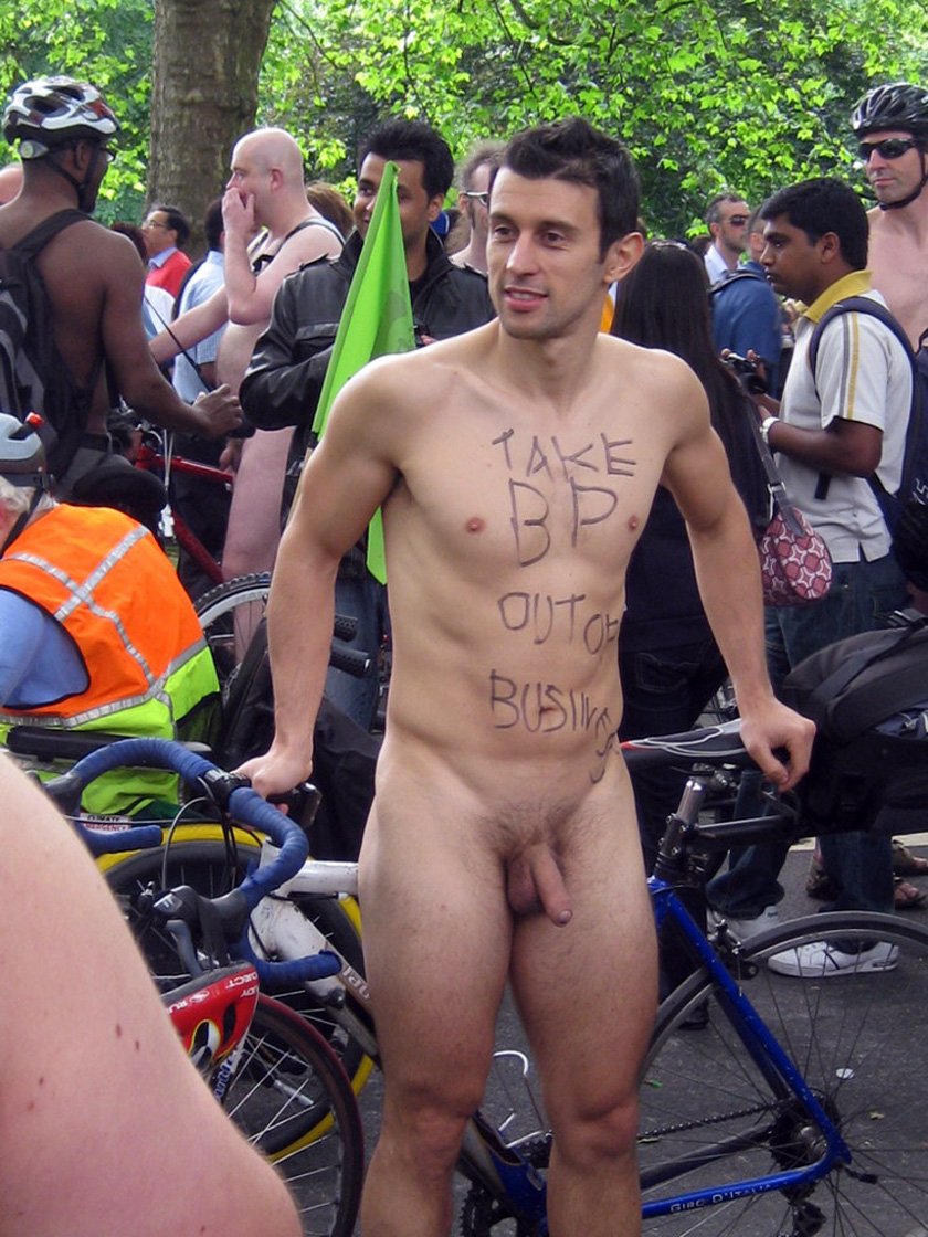 Guys of the WORLD NAKED Bike Portland