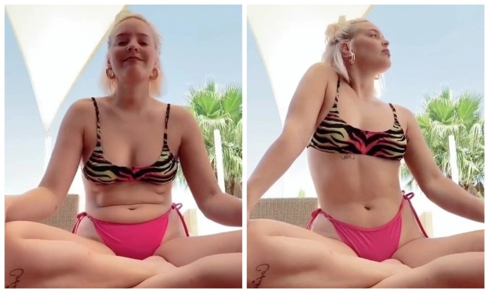 Ann Marie Rose Nicholson in a swimsuit