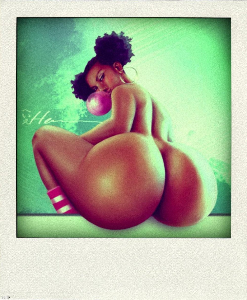 Big painted butt