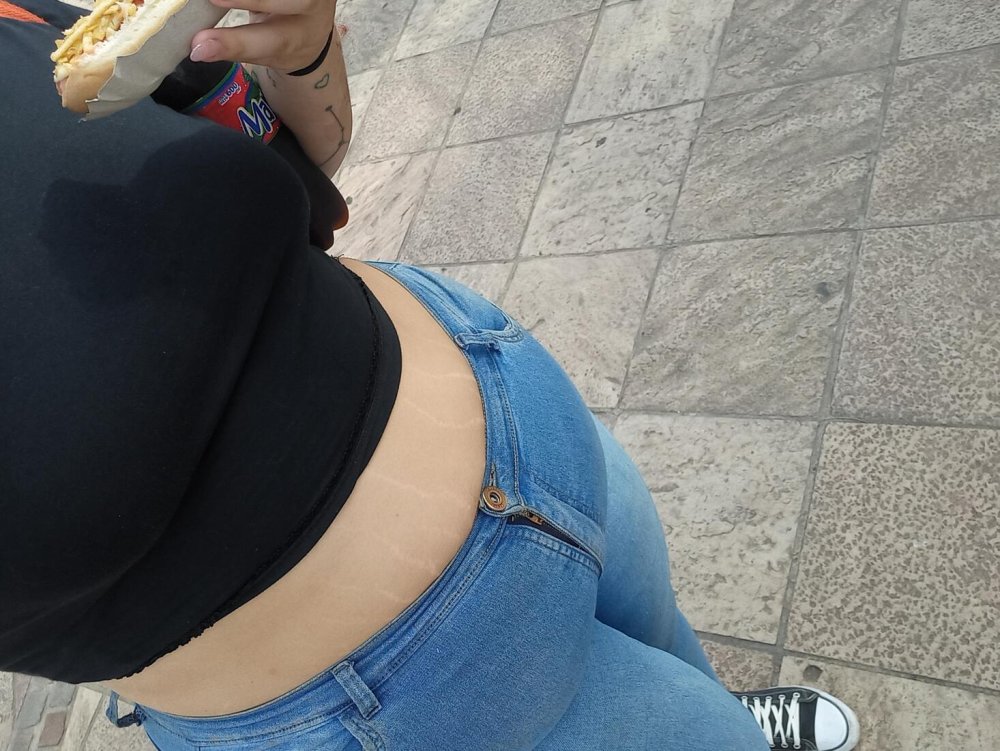 Ass in jeans