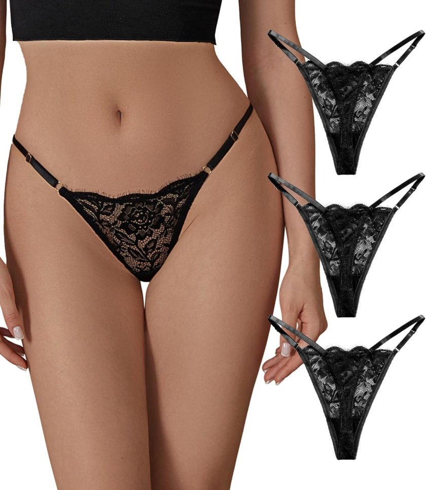 Thong with a chain